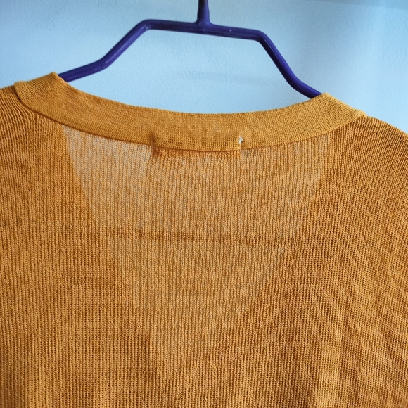 Roem Mustard Ruffle Cardigan - Picture 8 of 15